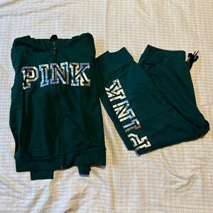 PINK forest green set